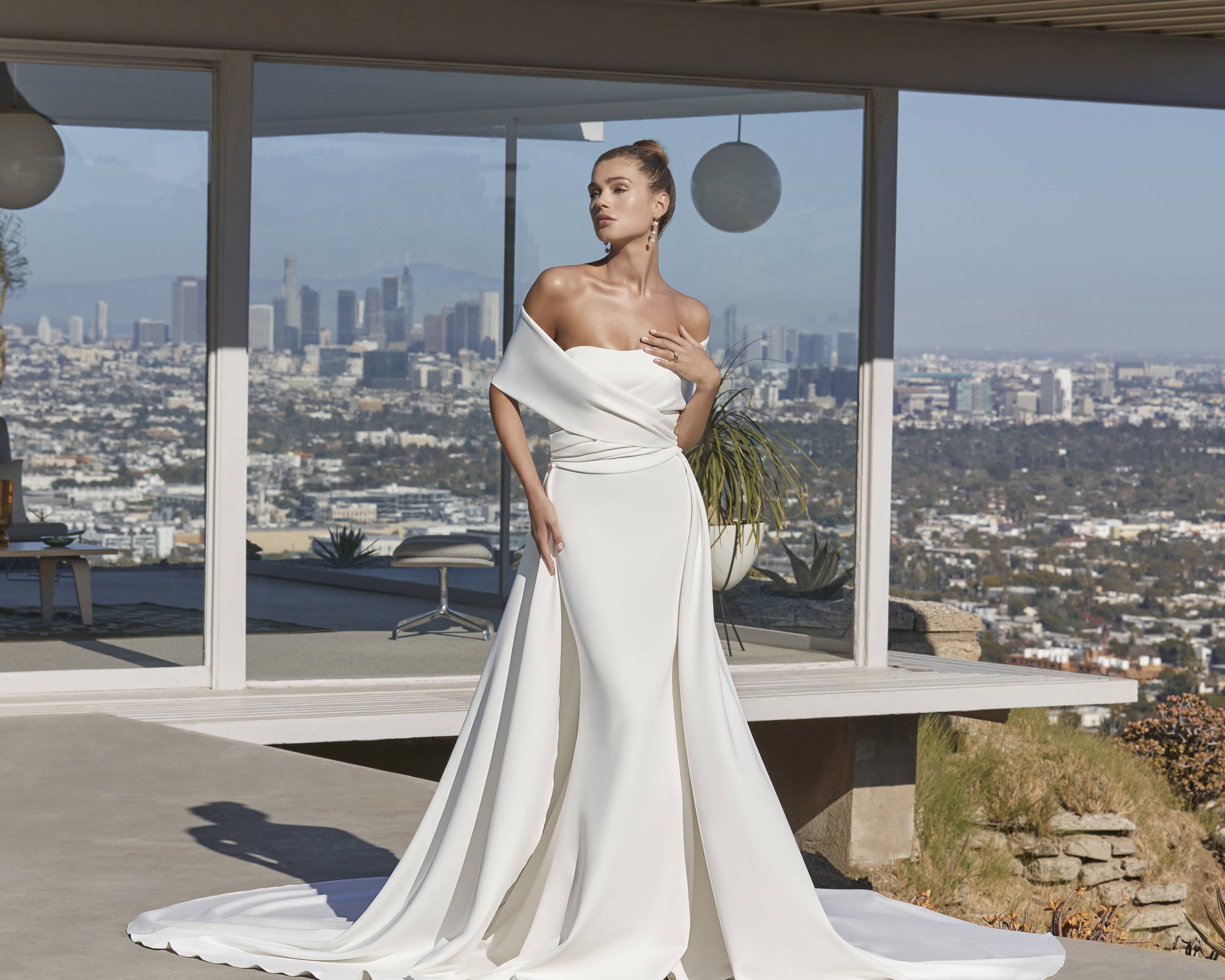 Woman in wedding dress