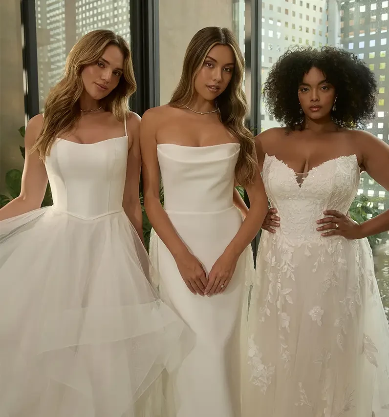 Woman in wedding dress