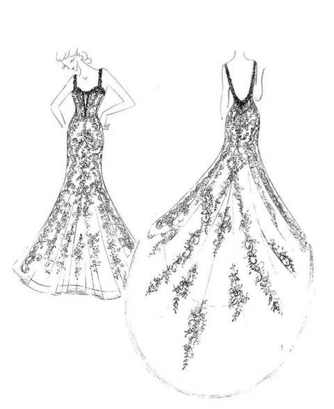 Wedding Dress sketch #3