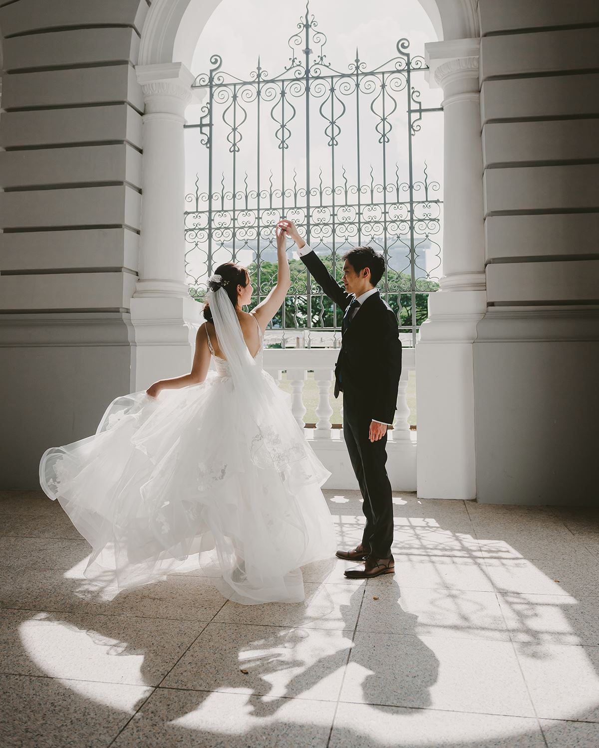 Image of Casablanca Bridal Flagship Real Bride and groom