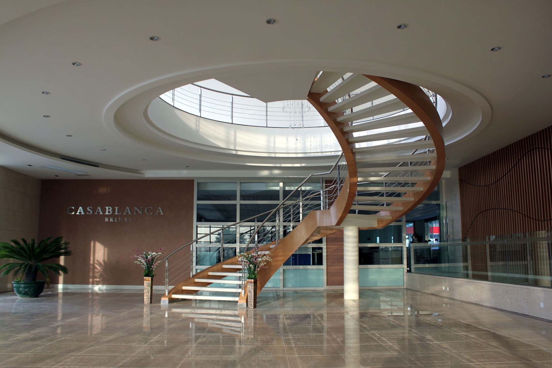 Casablanca Bridal Entry with staircase. View #2