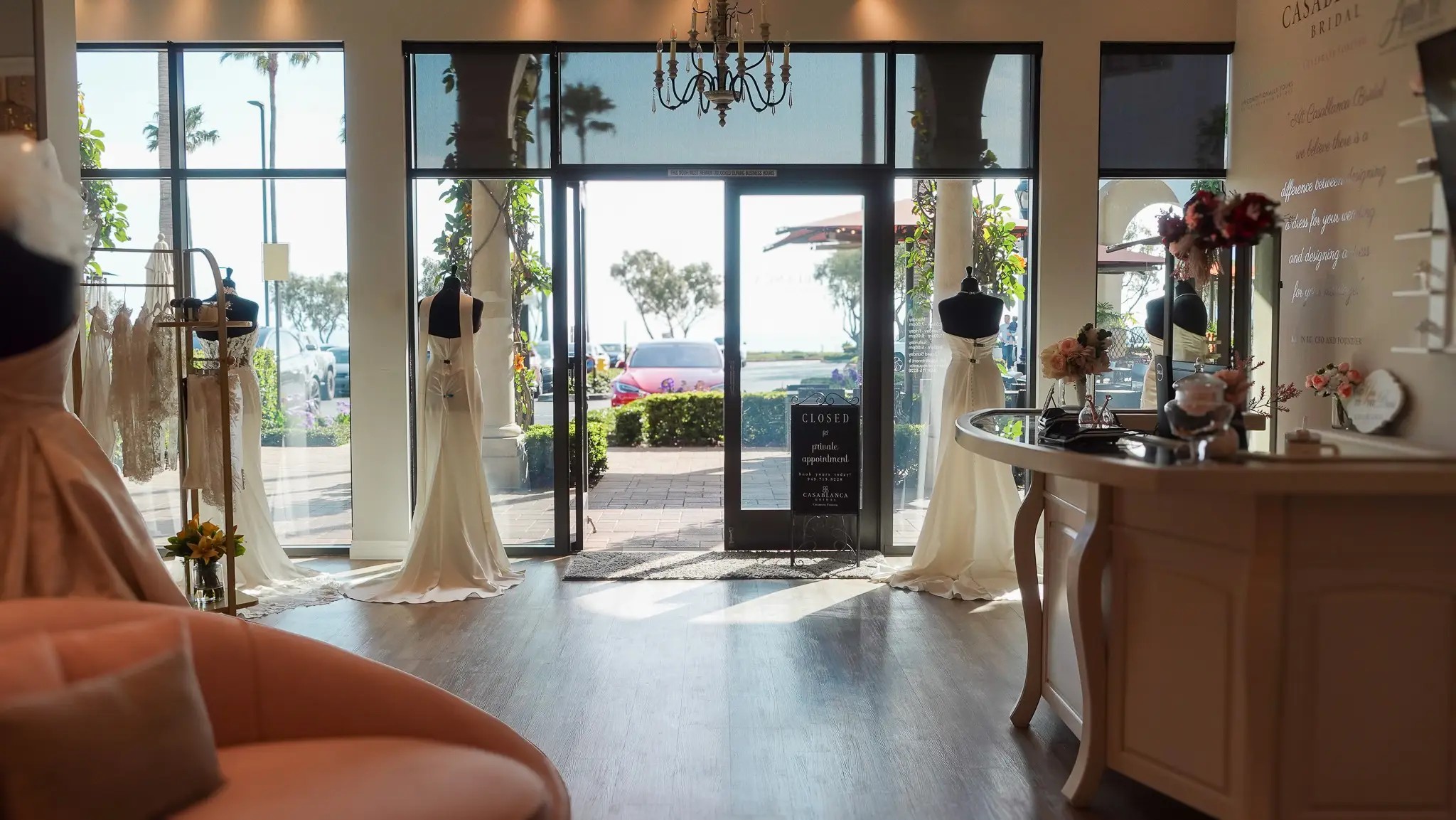 Inside of Casablanca Bridal Flagship