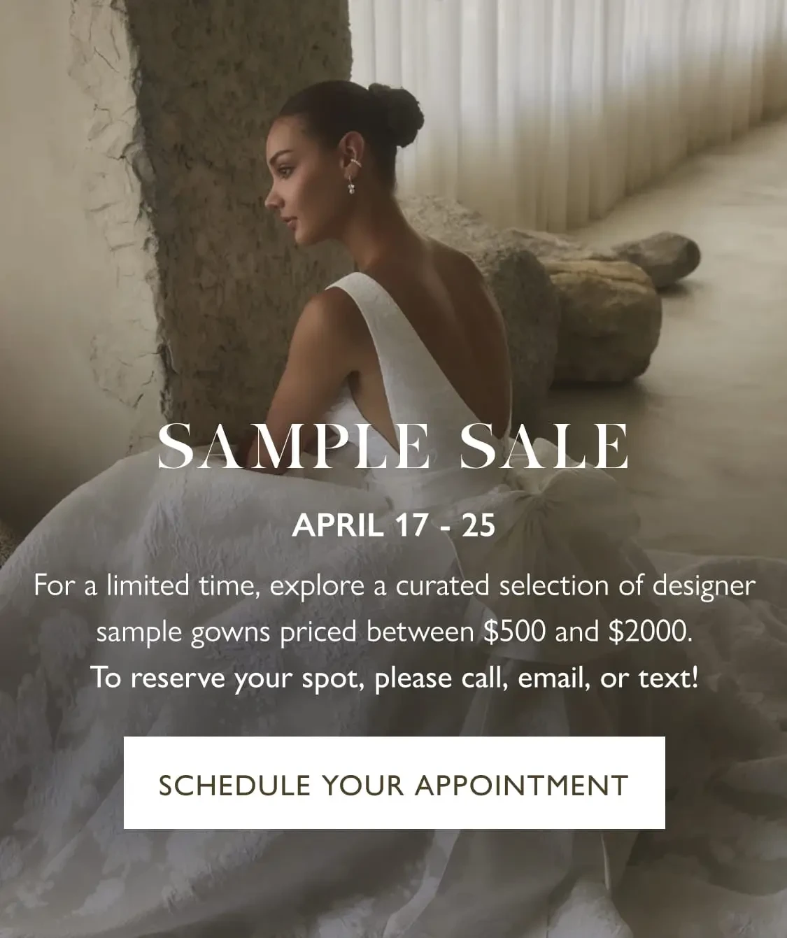 Sample Sale mobile banner