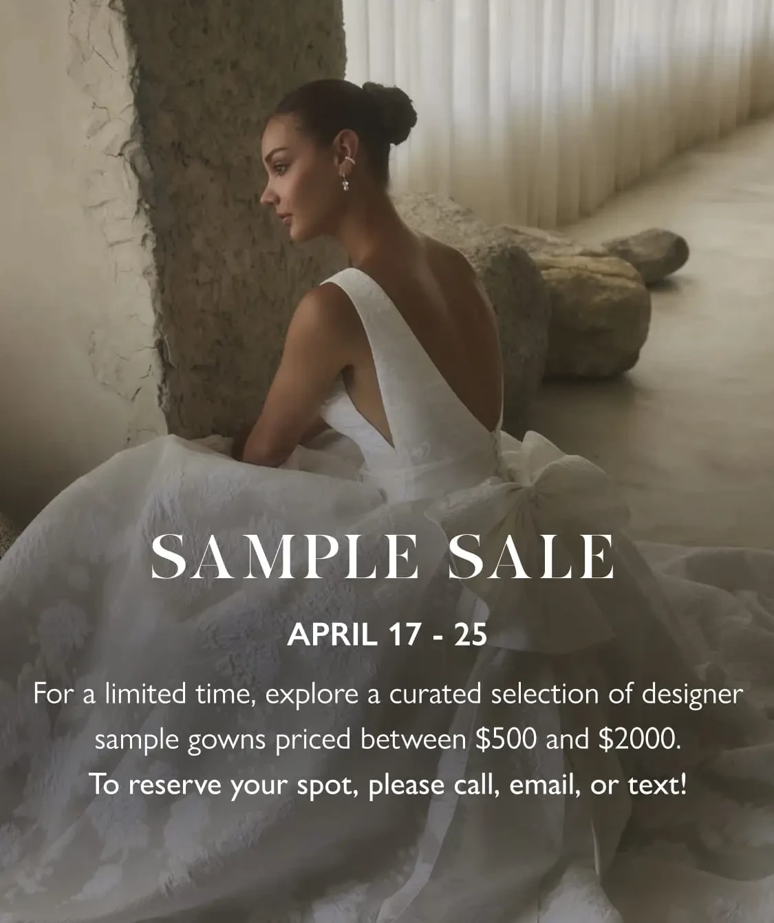 Sample Sale mobile banner